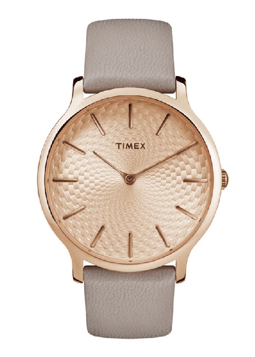 Đồng Hồ Nữ Dây Da Timex Metropolitan TW2R49500 (40mm) - Nâu Nhạt