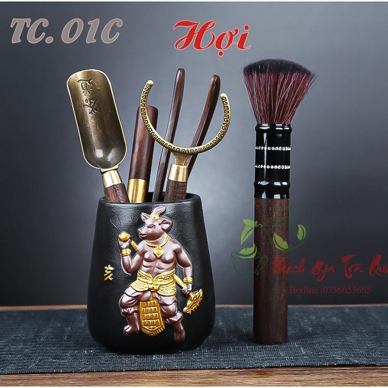 Bộ Trà Cụ - Gốm Tử Sa - 12 Con Giáp Tinh Xảo