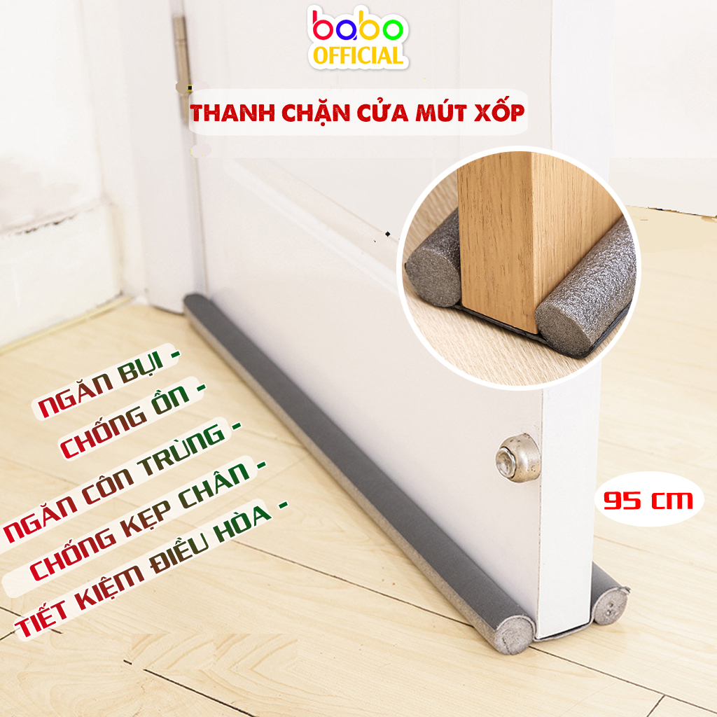 Thanh chắn cửa chống thoát hơi máy lạnh ngăn côn trùng bụi bẩn, miếng chắn đáy khe cửa 95cm