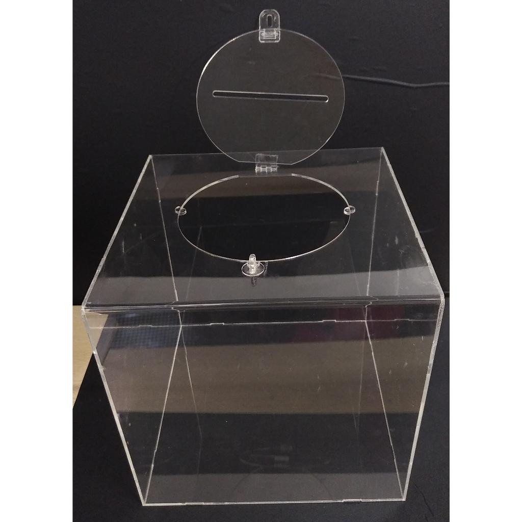 Acrylic Thùng phiếu mica, hòm thư mica, thùng thư mica, thùng bốc thăm mica, tặng ổ khóa, Nhiều kích thước