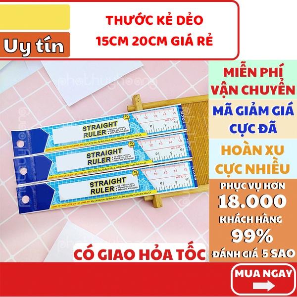 Thước kẻ dẻo loại tốt 15cm 20cm