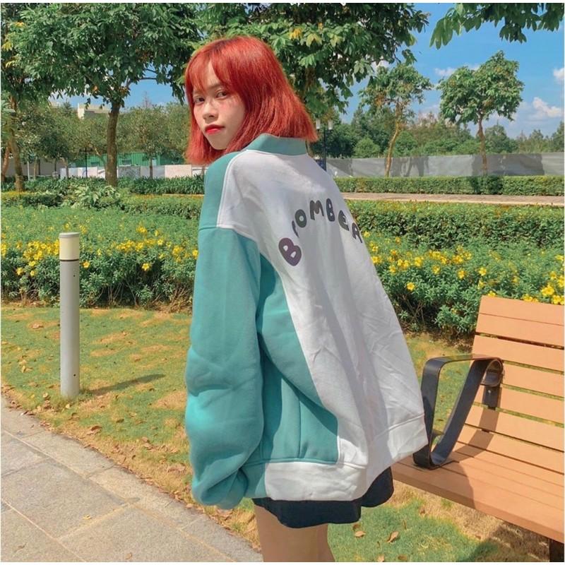 Áo khoác hoodie nỉ bông unisex Boomber Daski phong cách nelly ulzzang