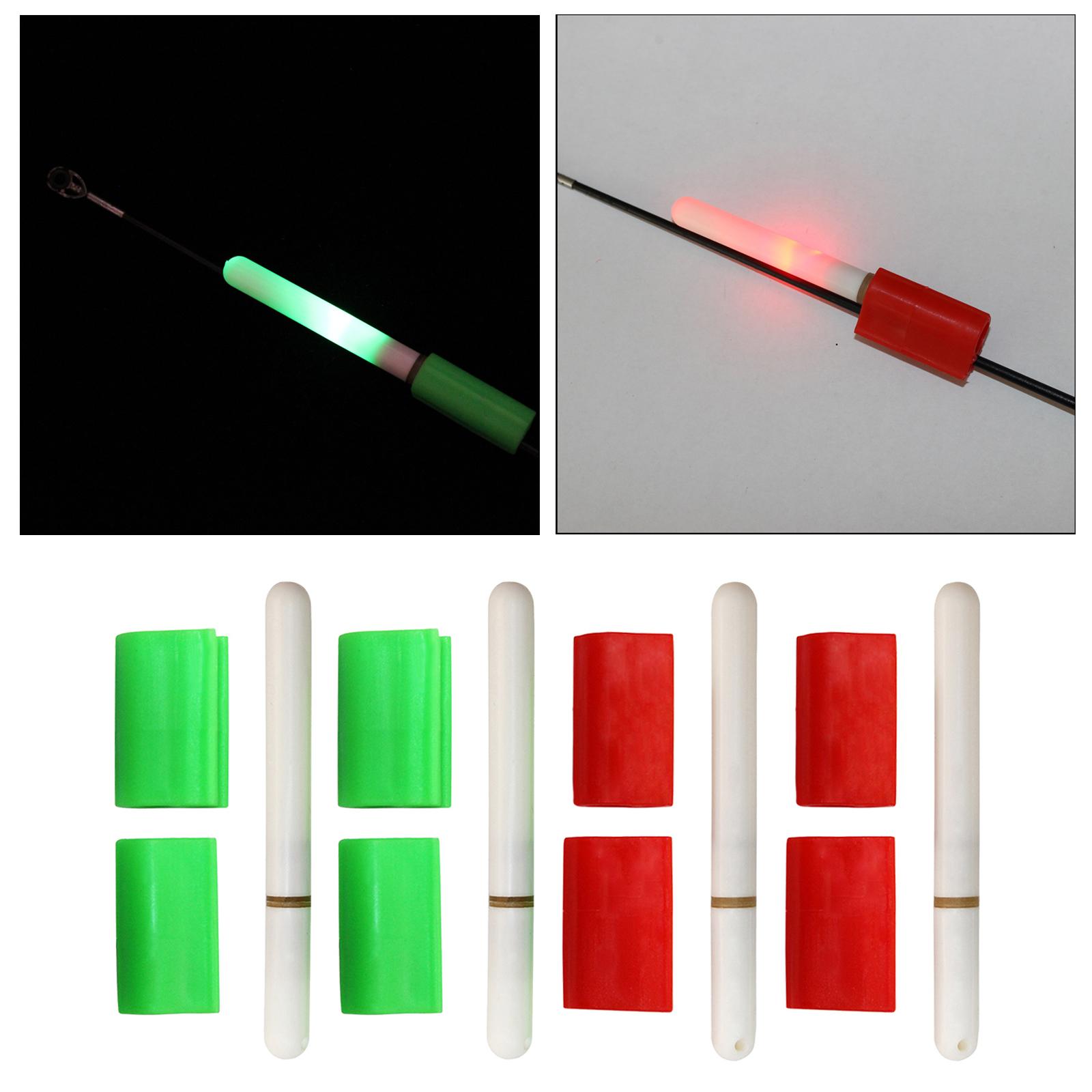 4pcs Fishing Rod Luminous Stick Light LED Removable Float Night Tackle