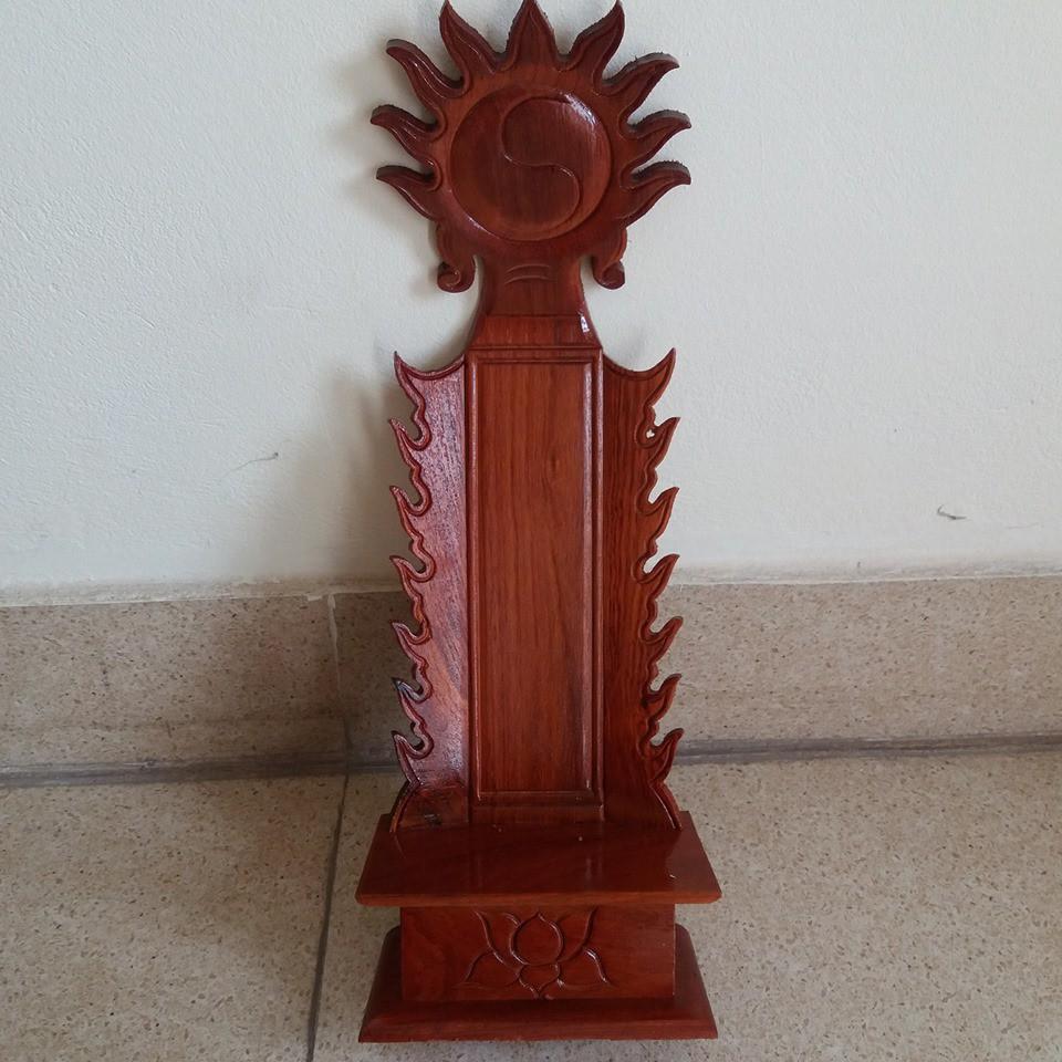 Đồ thờ -bài vị gỗ hương kích thước cao 45cmx18cmx11cm