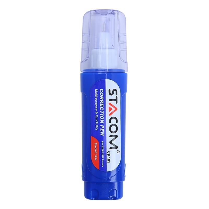 Bút Xóa Dẹp + 1 Gôm ER101 - Stacom VCP101 - Màu Xanh Dương