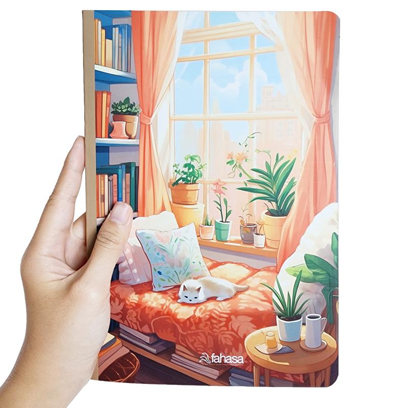 Tập Học Sinh Lazy Cat - Miền Bắc - Kẻ Ngang Có Chấm - 80 Trang 70gsm - Fahasa - Mẫu 1