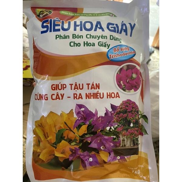 Phân bón siêu hoa giấy gói 1kg hữu cơ bổ sung Trichoderma cho cây trồng