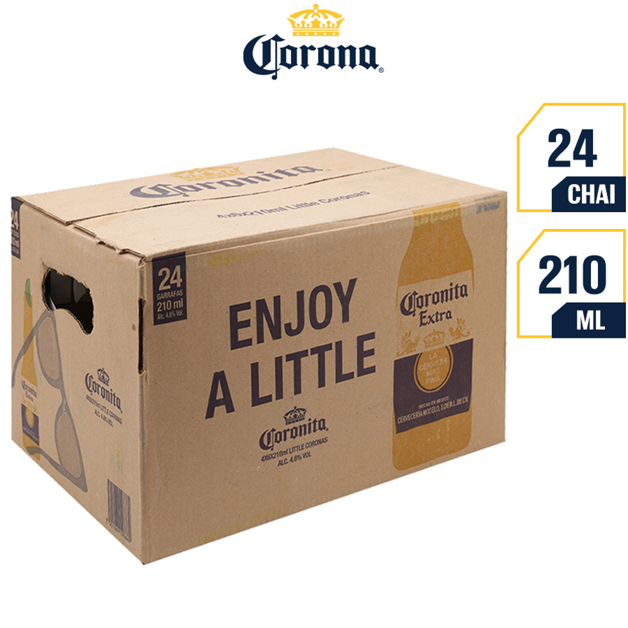 BIA CORONITA 24 CHAI 210ML