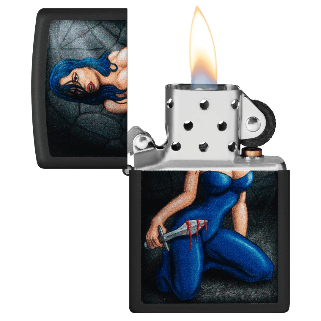 Bật Lửa Zippo Counter Culture Design - Hàng Chính Hãng - Black Matte In Hình Nghệ Thuật Cổ Điển
