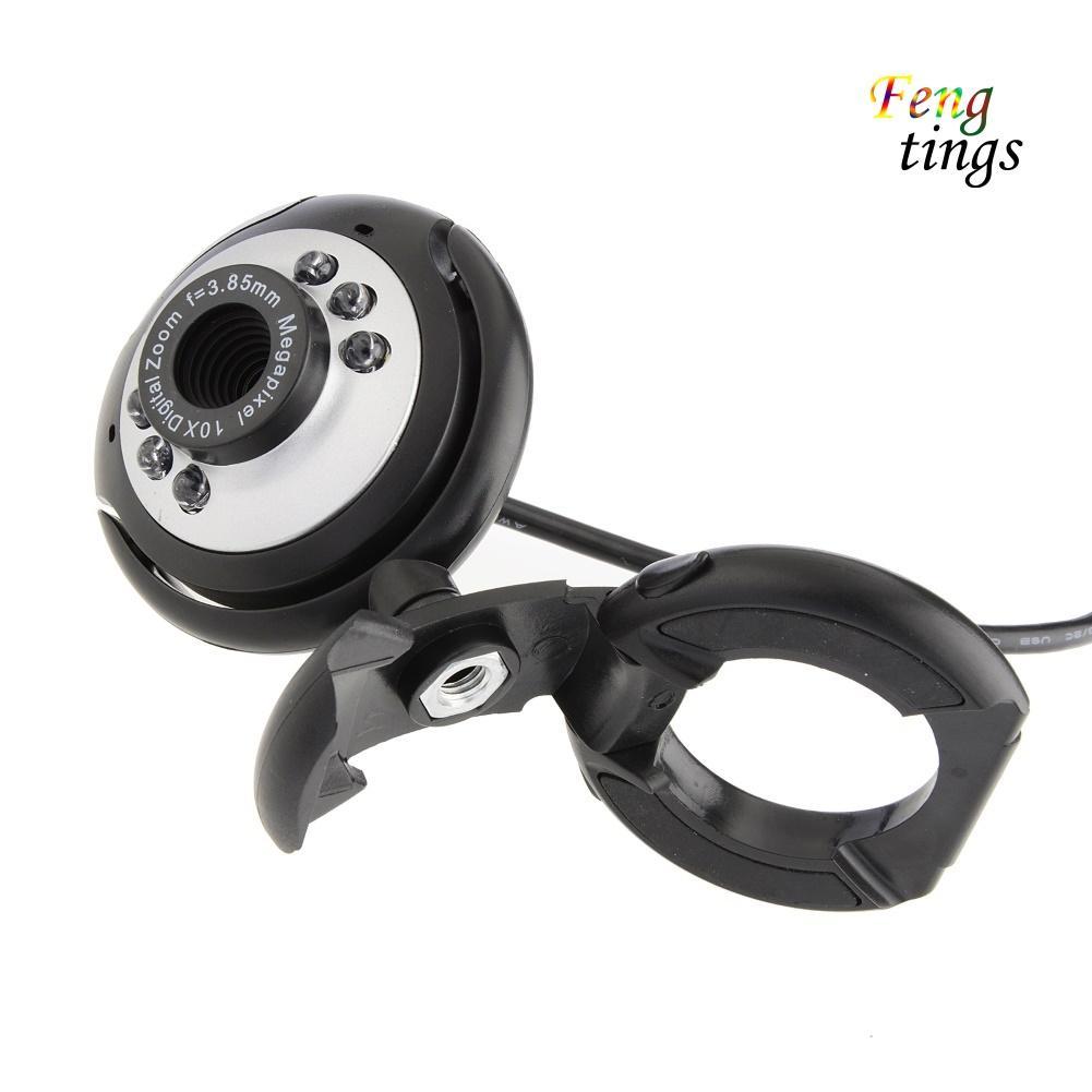 Webcam Hd 12.0mp 6 Đèn Led Tích Hợp Micro Cho Pc Laptop