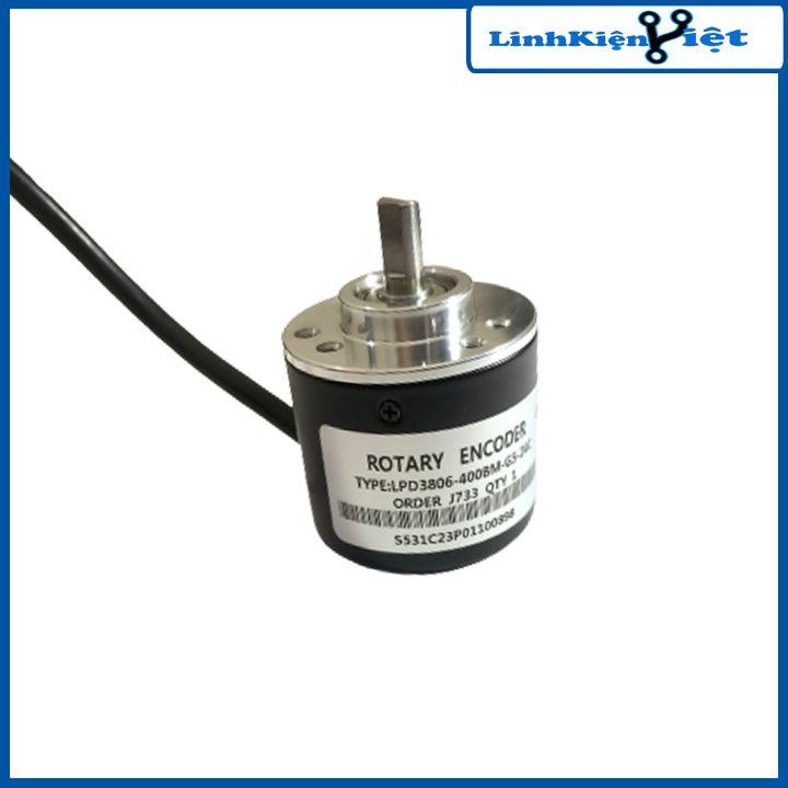 Bộ mã hóa quay (Encoder) LPD3806-400BM-G5-24C 400 Xung 6mm trục AB đo tốc độ quay vật thể, gia tốc, chiều dài