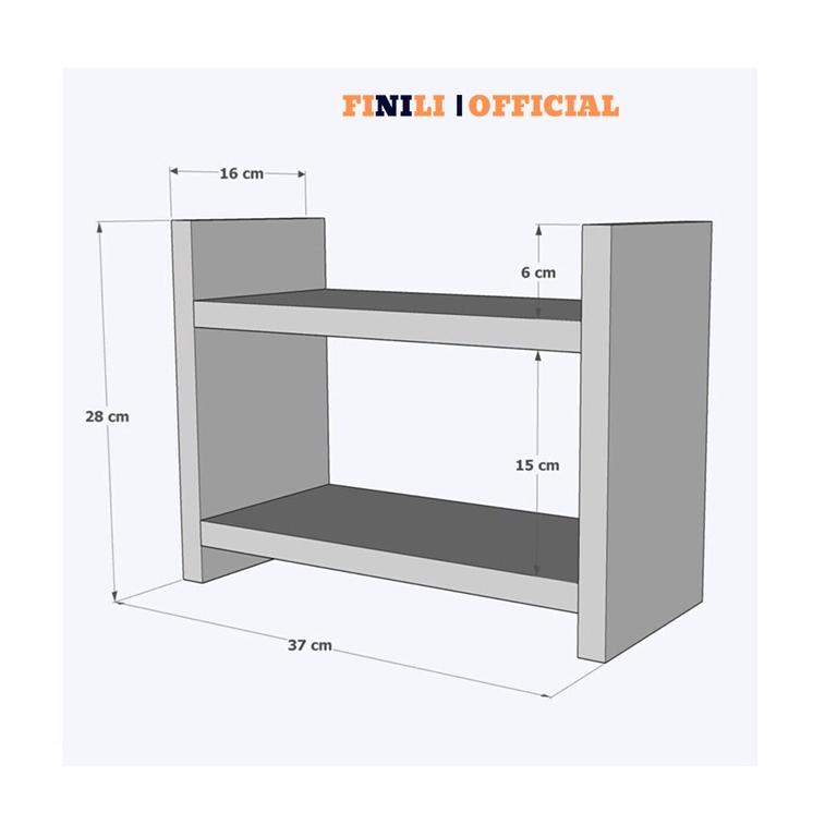 Kệ bếp mini để gia vị nhà bếp 2 tầng đa năng đựng đồ nhà bếp nhiều tầng FINILIO414