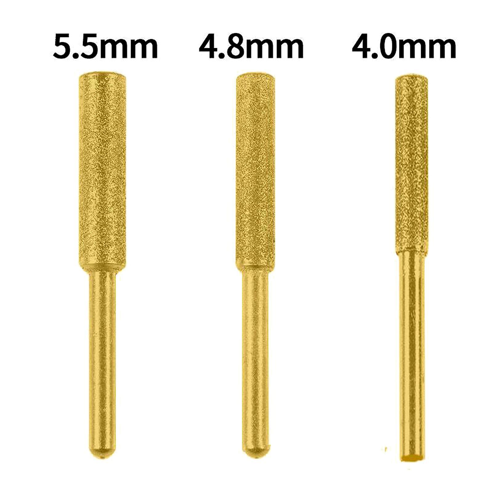 Diamond Chainsaw Sharpener Bits Grinding Bits Burr 4mm and 4.8mm