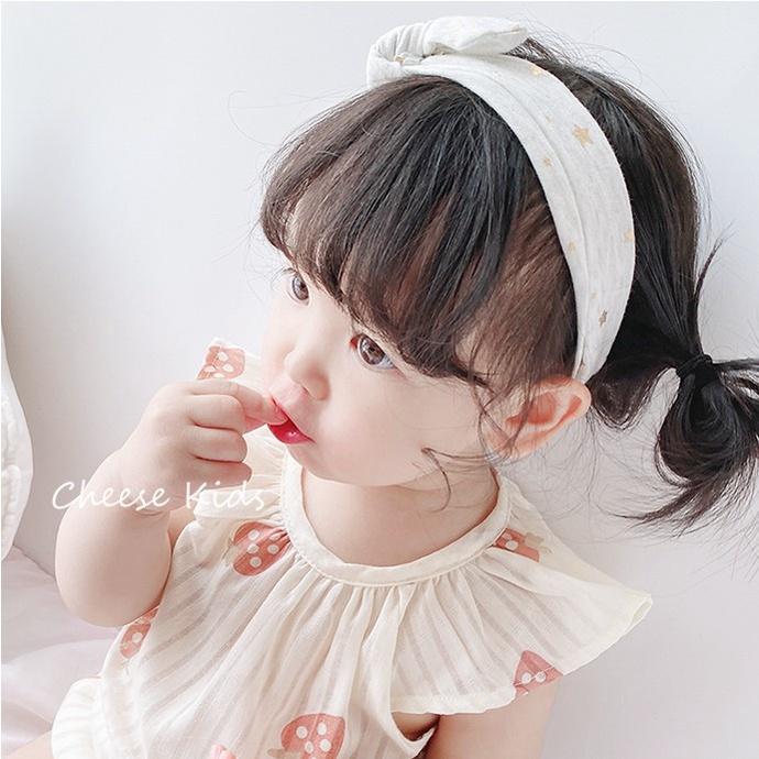 Set 3 chiếc turban - băng đô nơ vải phong cách Hàn Quốc cao cấp cho bé gái từ 0 đến 3 tuổi