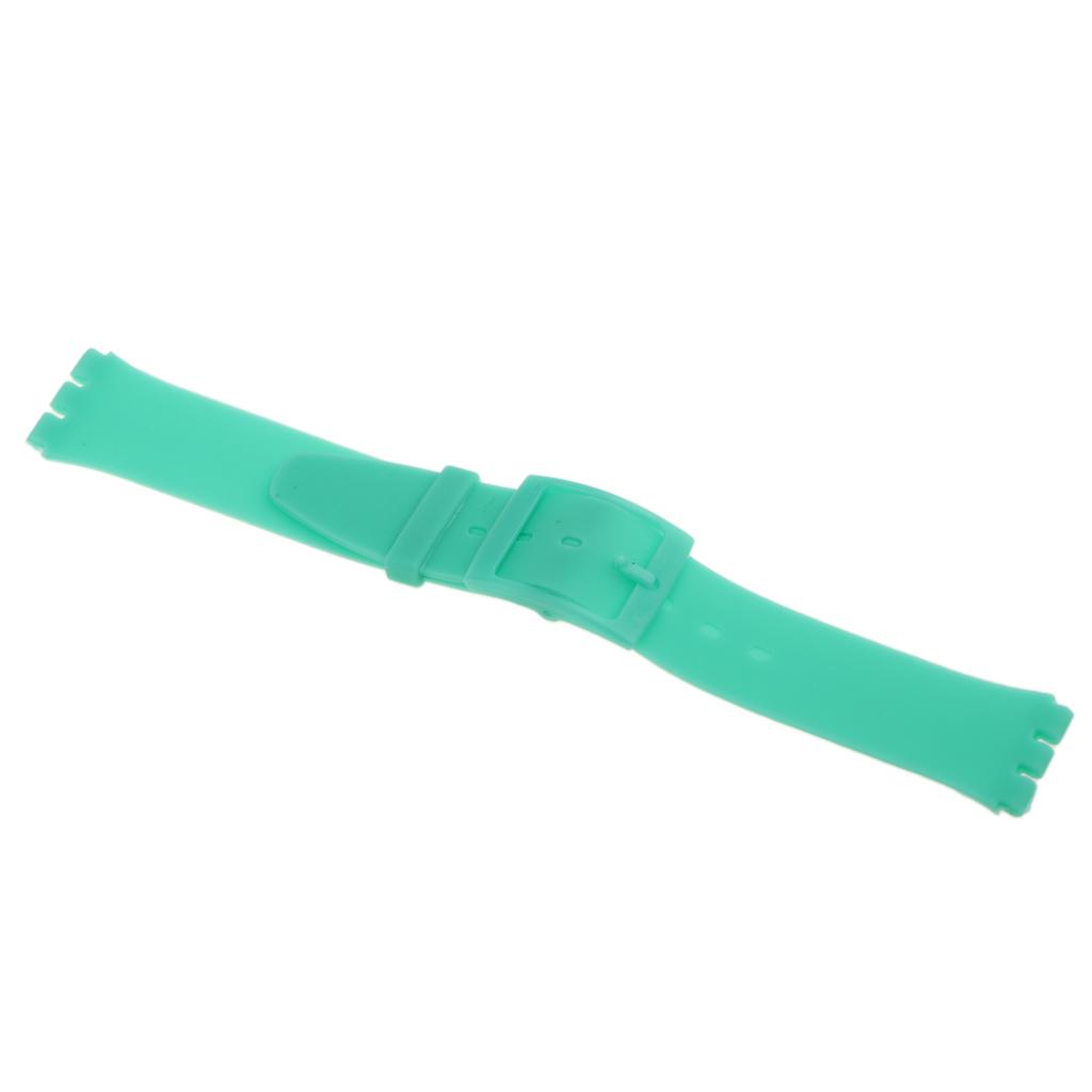16mm Replacement Soft Silicone Rubber Sports Watch Band Bracelet for Smart Watch
