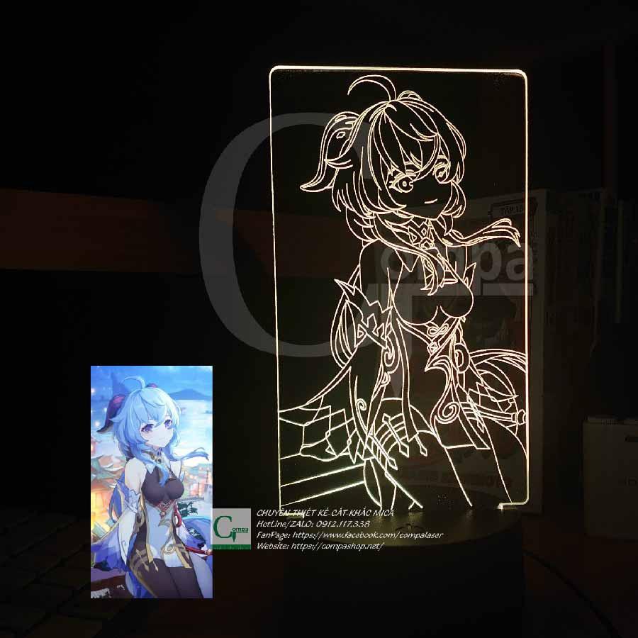 Đèn Ngủ ANIME LED 3D Genshin Impact Ganyu Type 06 GGSI0806 16 màu tùy chỉnh