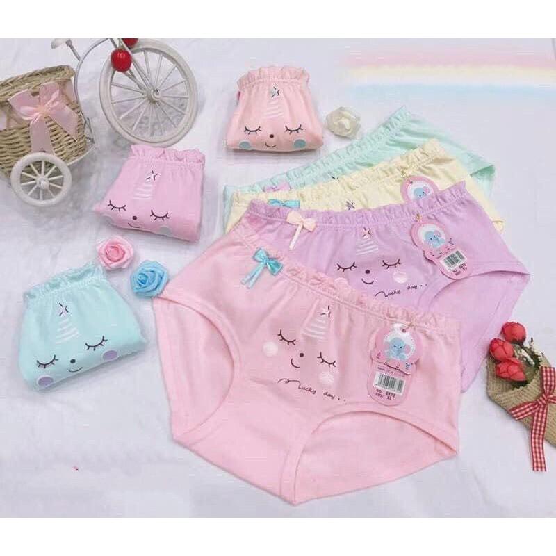 Bộ 10 quần lót bé gái cotton cao cấp cho bé hình ngẫu nhiên