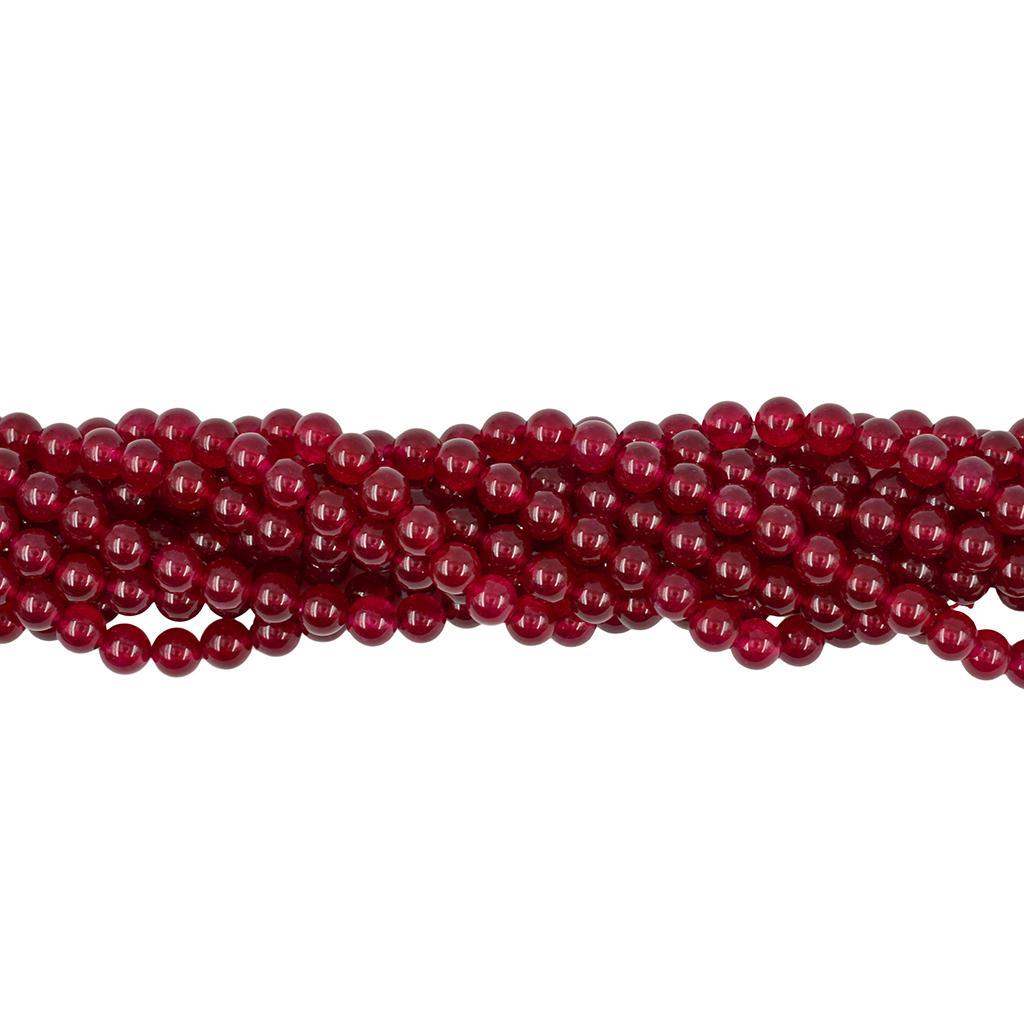 8mm Natural Smooth  Red Jade Round Loose Beads Strand 15'' Jeweelry DIY