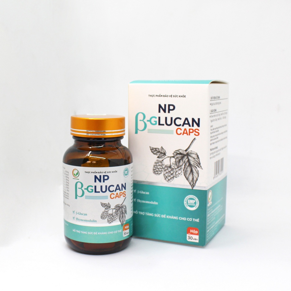 Thực Phẩm Chức Năng NP Beta Glucan Caps Hỗ Trợ Tăng Cường Sức Đề Kháng, Hệ Miễn Dịch, Giảm Mệt Mỏi - Greenmec