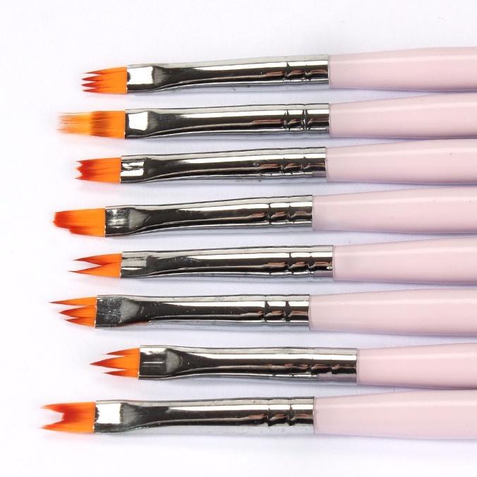 Set Cọ Vẽ Hoa Đủ Mẫu | Bộ 8 Cây Màu Hồng