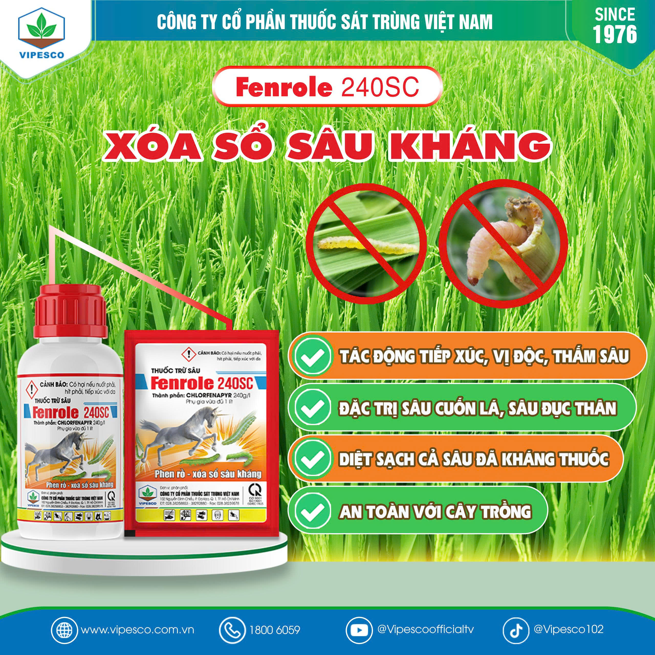 FENROLE 240SC-240CC - DIỆT TRỪ SÂU KHÁNG