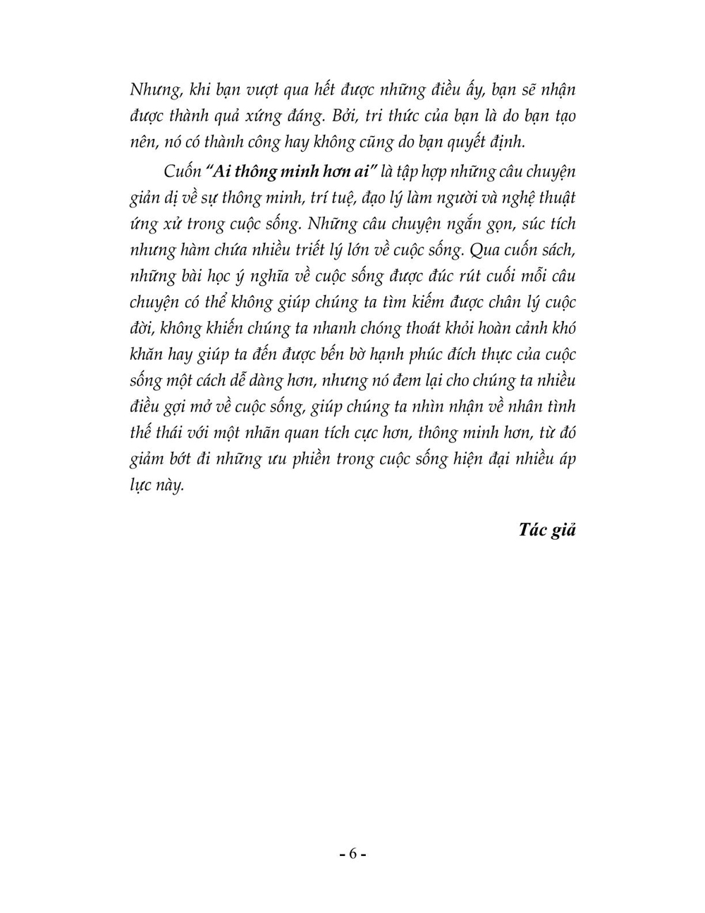 Bài Học Cuộc Sống - Ai Thông Minh Hơn Ai