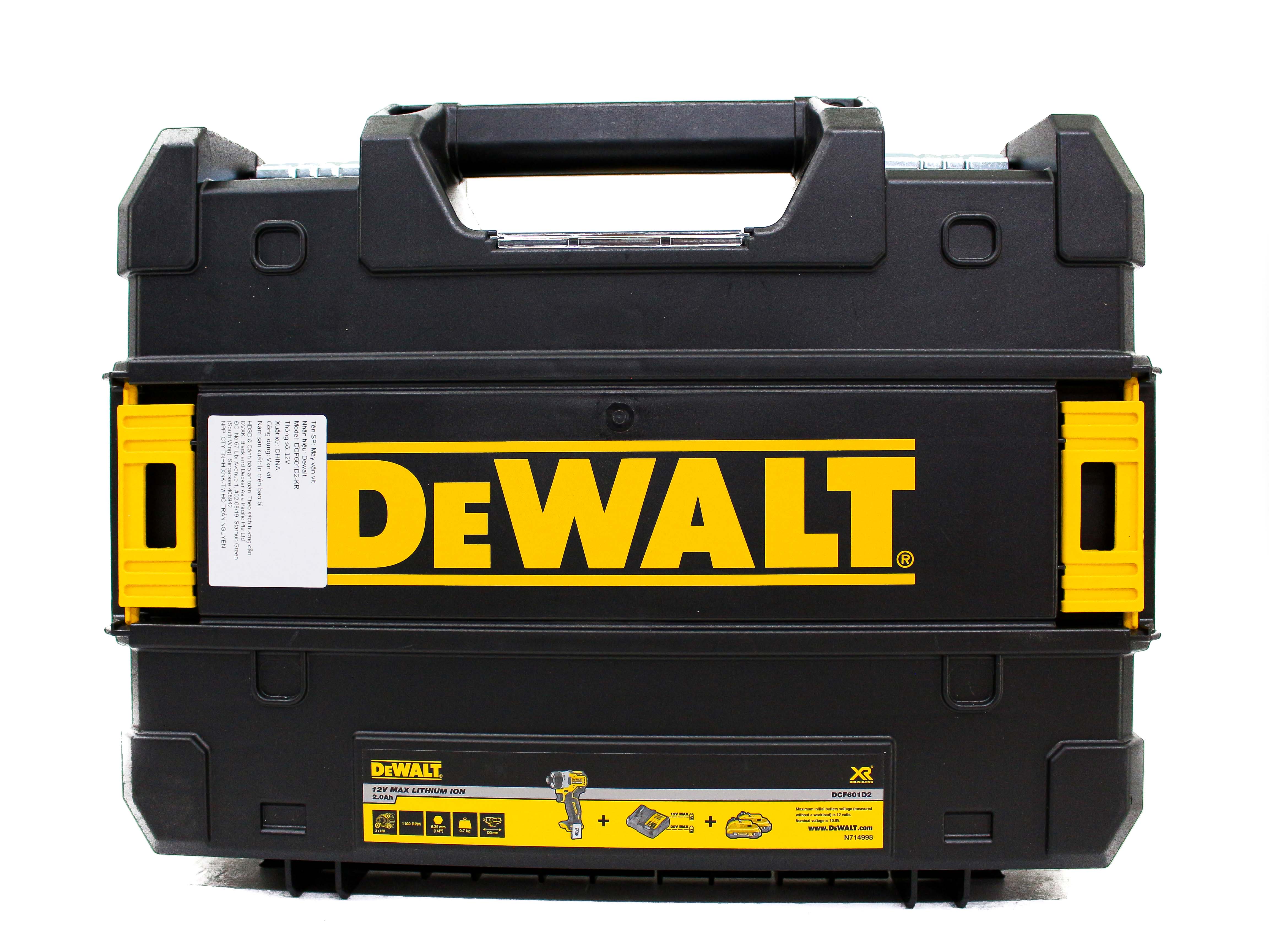 DCF601D2-KR MÁY VẶN VÍT CẦM TAY DÙNG PIN DEWALT
