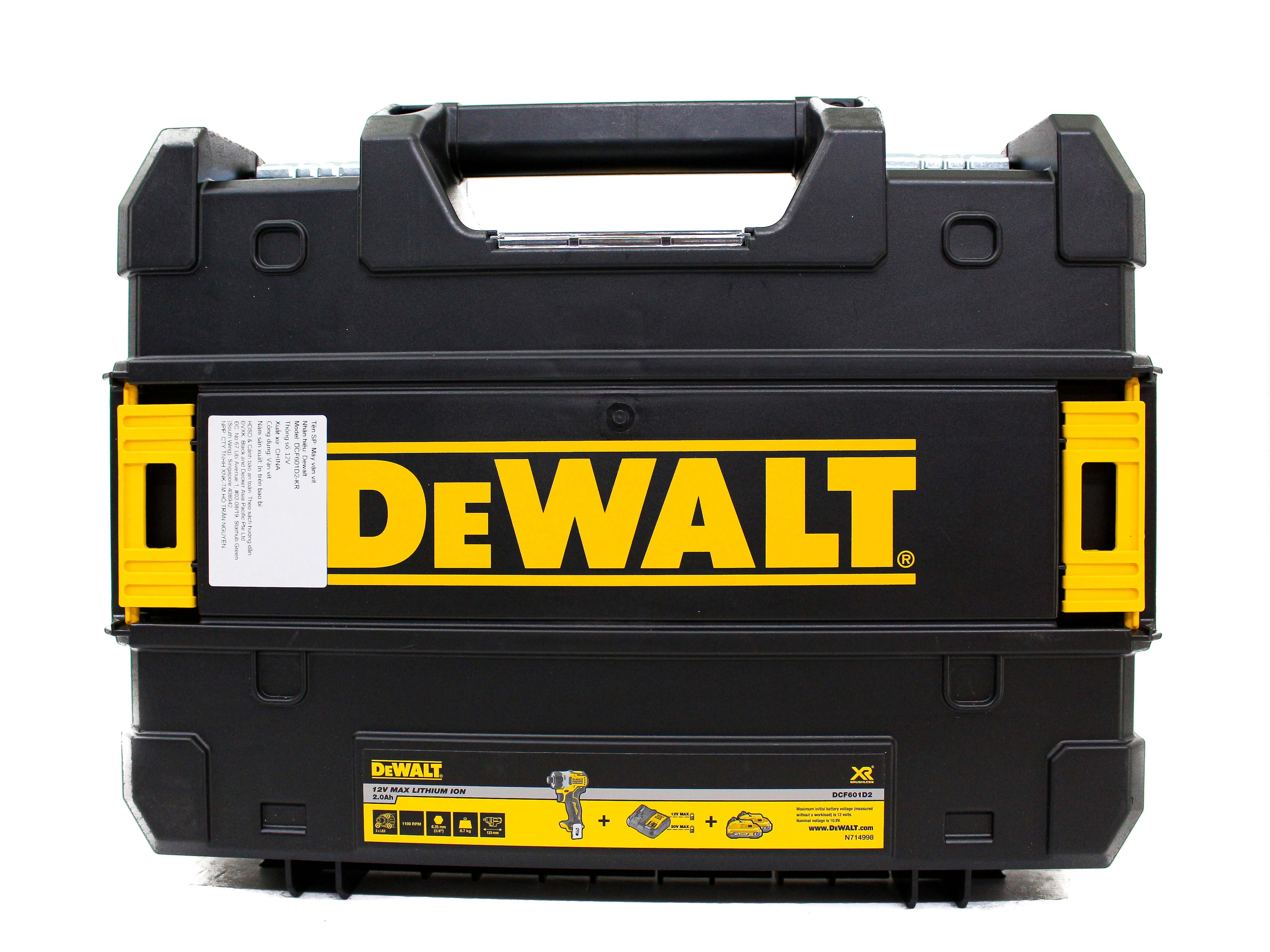 DCF601D2-KR MÁY VẶN VÍT CẦM TAY DÙNG PIN DEWALT (KHÔNG CHỔI THAN)