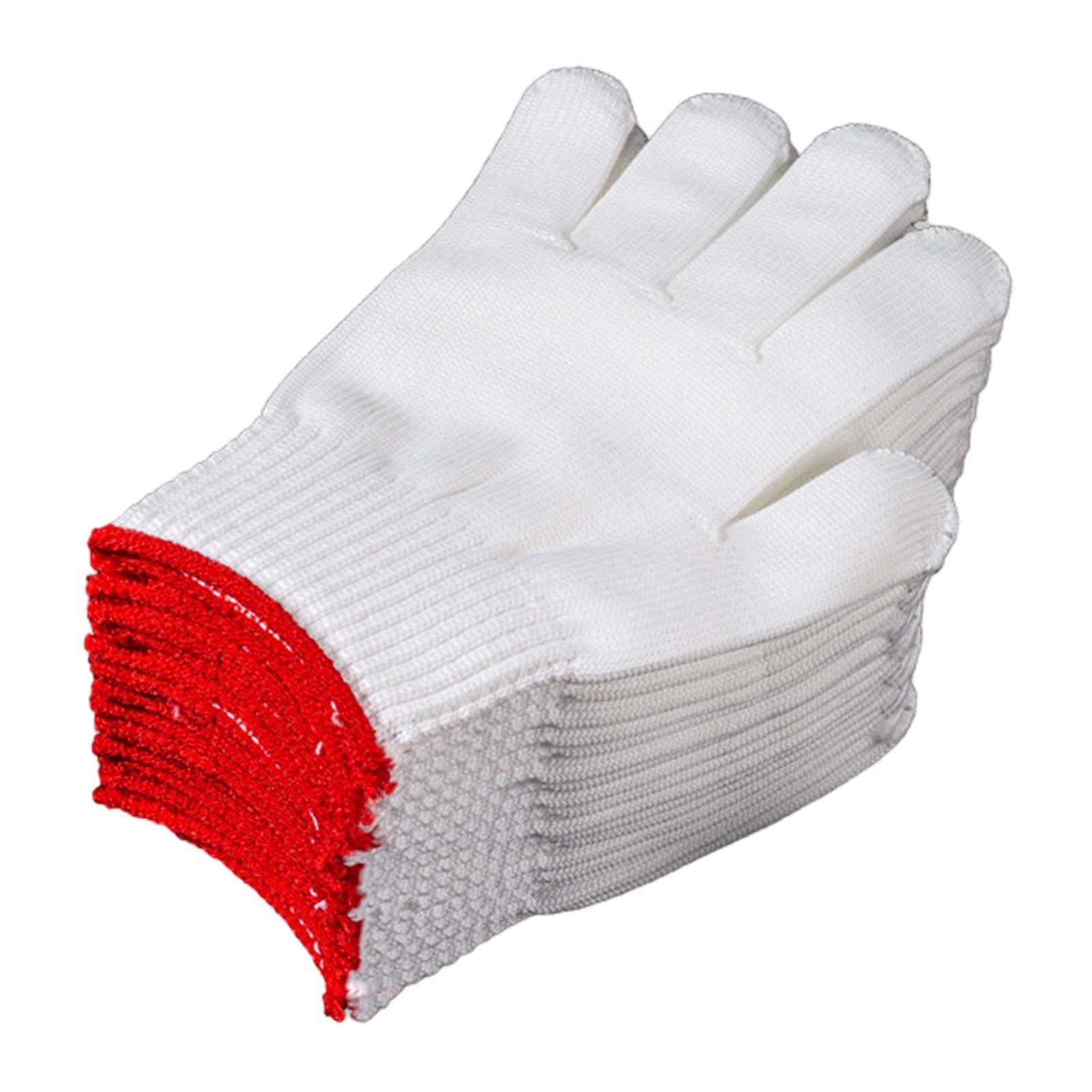 12 Pairs Work Gloves Labor Protection Gloves Safety Protection Hand Working Gloves Knitted Cut Repair Gloves for Men Women Utility Gardening