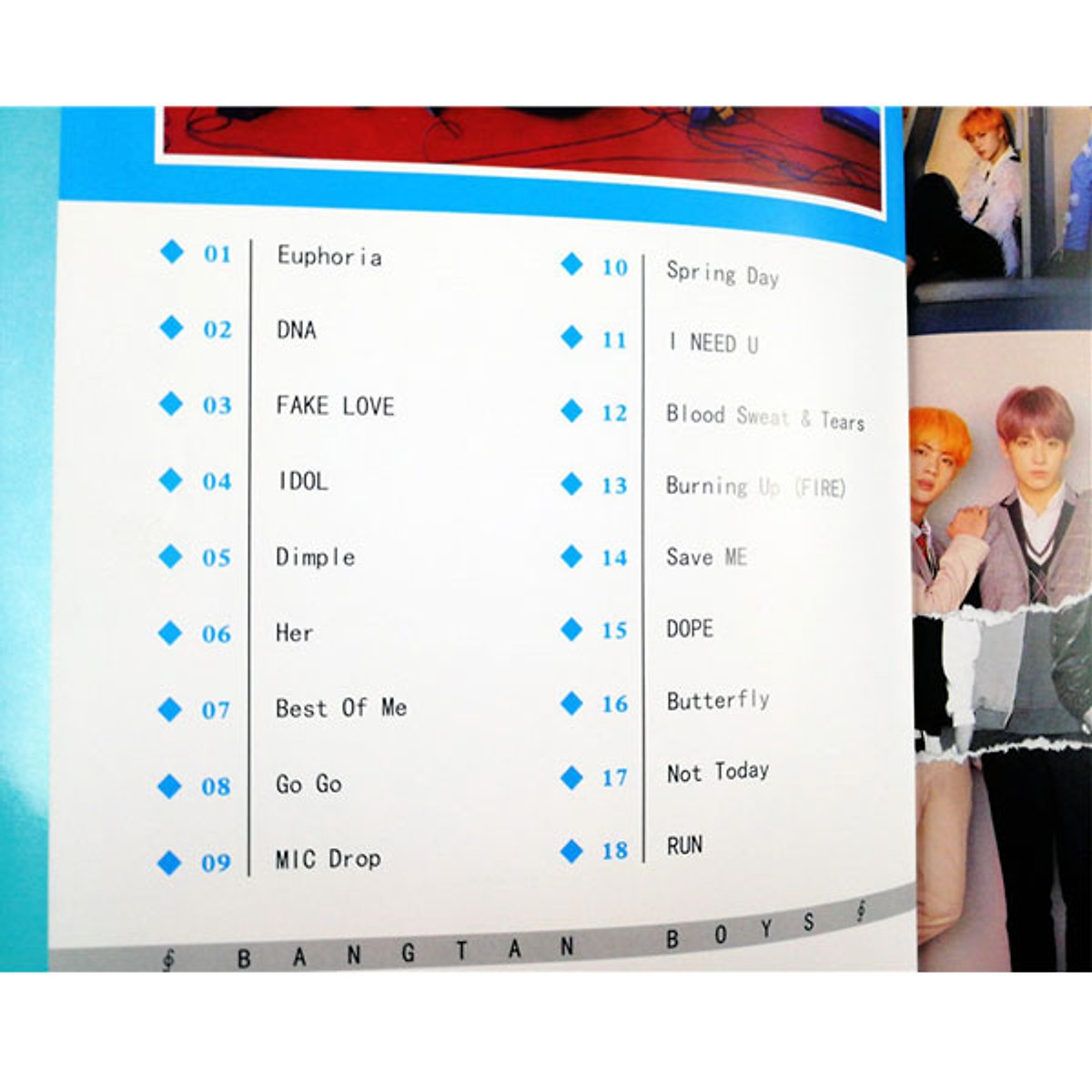 Photobook BTS lời bài hát kèm poster