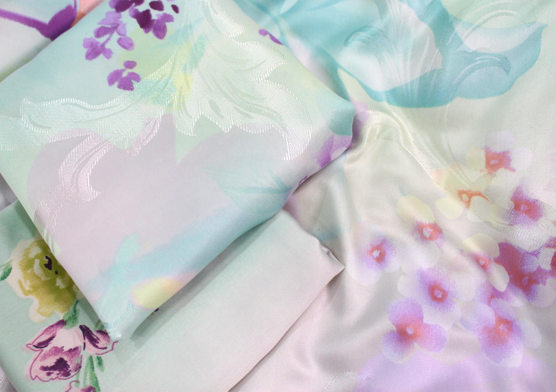 Bộ vỏ chăn ga gối 5 món lụa tencel Hàn Julia 882BM18