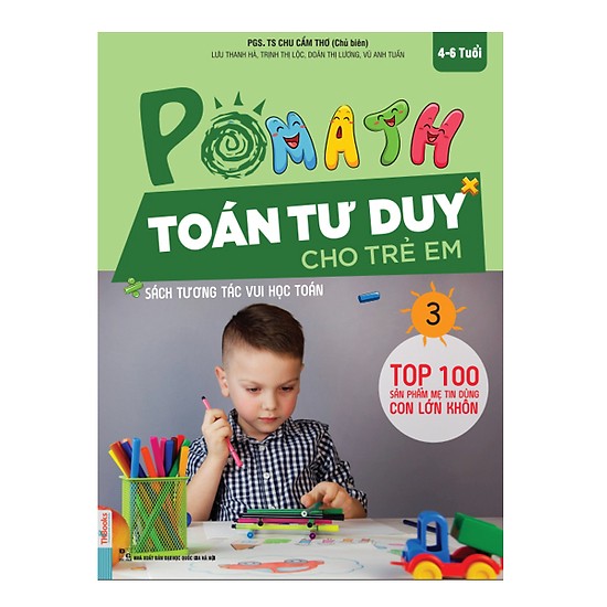 POMath - Toán Tư Duy Cho Trẻ Em 4-6 Tuổi (Tập 3) (Tặng kèm booksmark)