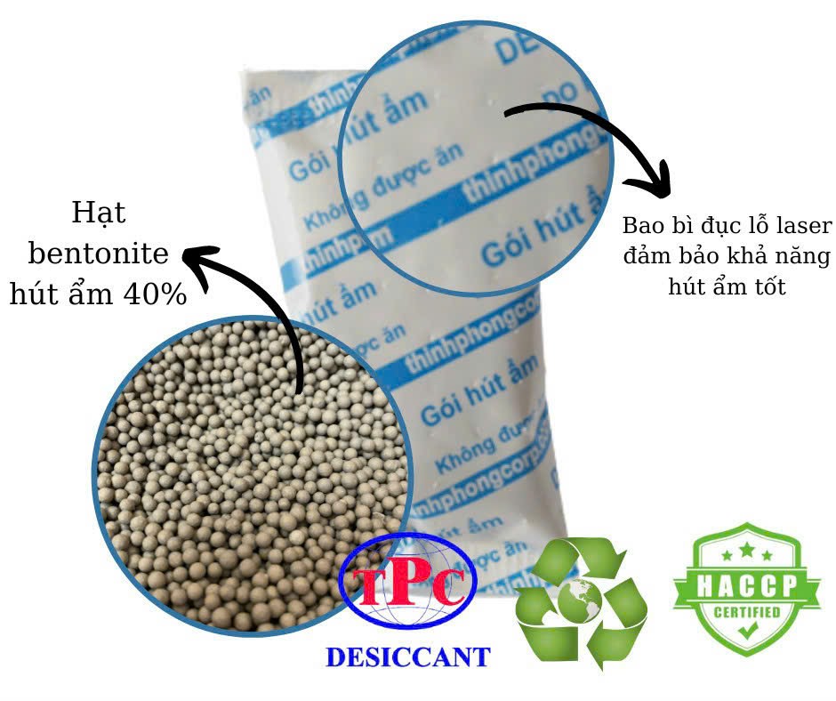 1Kg gói hút ẩm dùng để bảo quản tôm khô