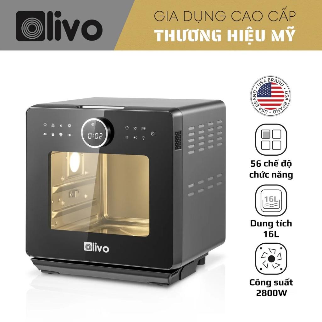 Nồi Chiên Hơi Nước OLIVO SF16 PRO - 56 Chức Năng, Dung Tích 16L, Công Suất 2800W, Hàng Chính Hãng