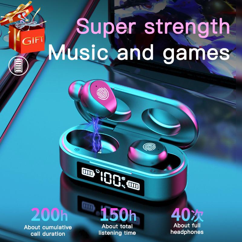 Tặng Kèm Tai Nghe Không Dây Bluetooth 5.0 Màn Hình Hiển Thị Kỹ Thuật Số Vân Tay Màn Hình Ngoài Mini Thích Hợp Cho Thể Thao Tai Nghe Bluetooth