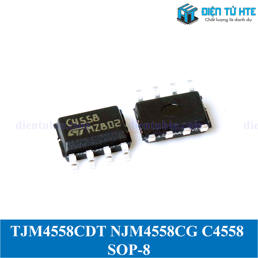 Bộ 2 IC Opamp kép TJM4558CDT NJM4558CG C4558 SOP-8