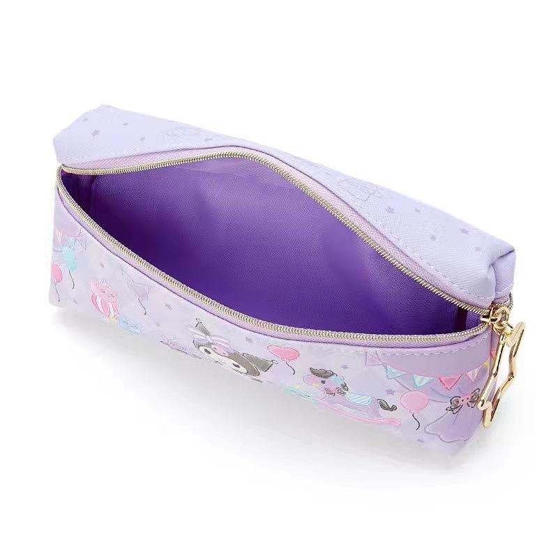 Hoạt Hình Dễ Thương Hello Kitty Bút Túi 2 Mặt Dây Kéo Di Động Văn Phòng Phẩm Túi Lưu Trữ Học Sinh Bé Trai Gái Kid Túi Đựng 20*5*9Cm