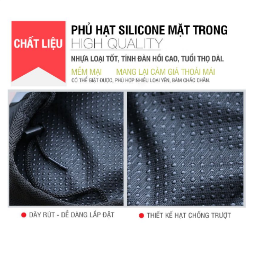 Bọc yên xe đạp thể thao HT-SPORTS chất liệu silicone cao cấp êm ái thoáng khí, tặng kèm bọc đi mưa