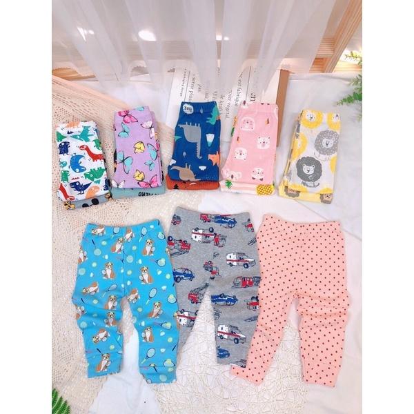 Combo 10 quần Dài cotton bozip cho bé trai/ bé gái từ 6-18kg Bách Nhật Shop