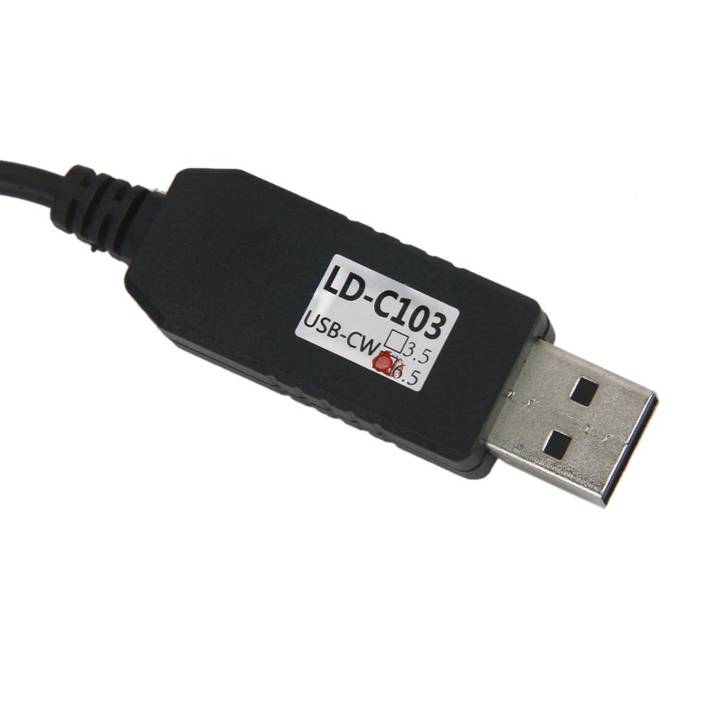 U Cw 6.5mm Key Port Data Cable for PC Morse to Radio