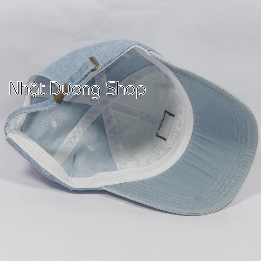 Mũ lưỡi trai, Nón kết jeans thêu chữ Hockey độc đáo - Nón jeans đẹp, cá tính, phù hợp cho cả nam và nữ