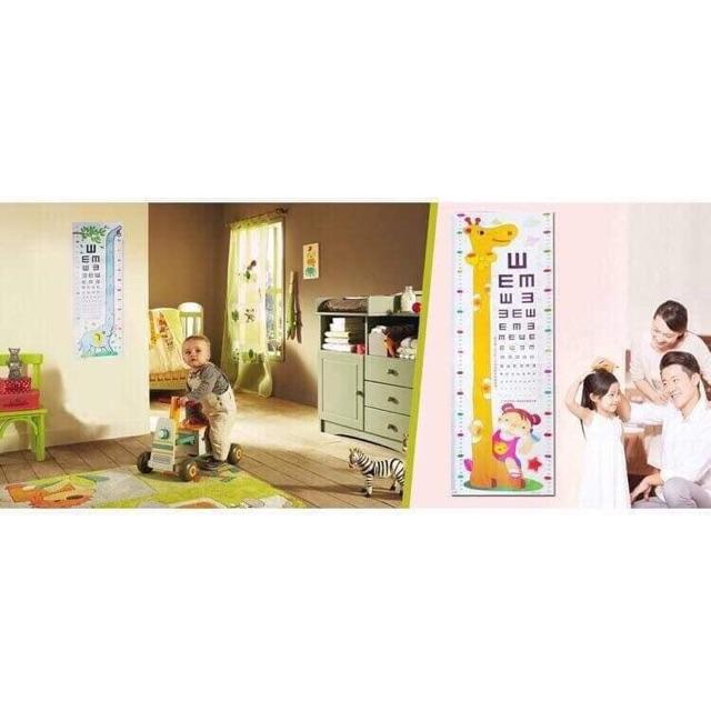 Thước đo decal hoạt hình cho bé