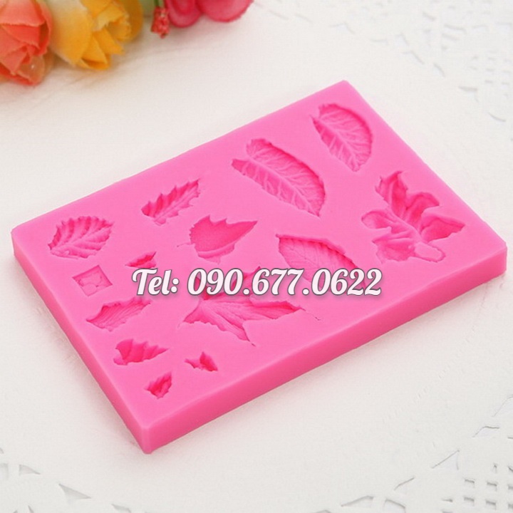 Khuôn silicone làm rau câu 13 chiếc lá - Mã số 1058