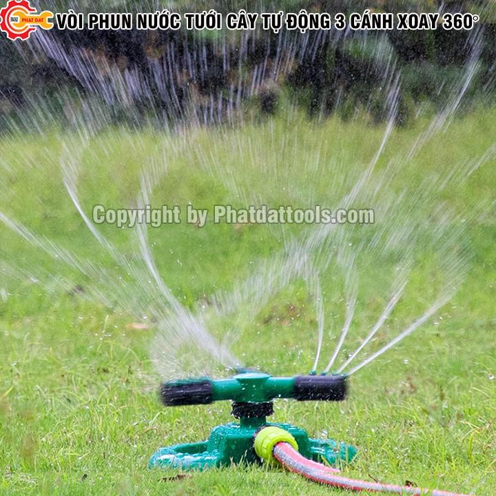 Vòi Phun Nước Tưới Cây Tự Động 3 Cánh