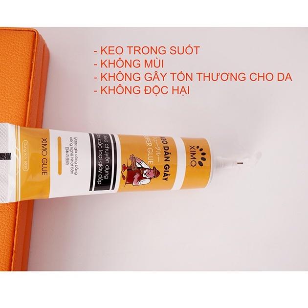 Keo Dán Giày Nhiệt XIMO Trong Suốt Siêu Dính Dùng Không Tổn Thương Da