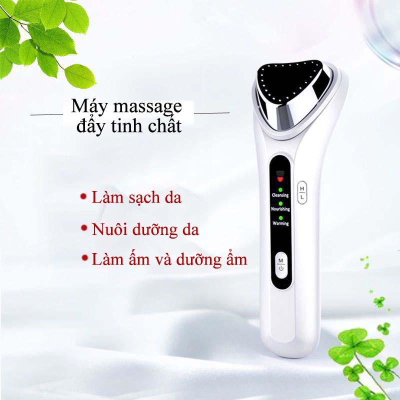 Máy Massage Mặt Cầm Tay Mini Kiêm Máy Di Tinh Chất Nóng Lạnh Ion Giúp Đẩy Đẩy Dưỡng Chất Đẩy Tế Bào Chết Chăm Sóc Sắc Đẹp Chị Em Hiệu Quả Máy Rửa Mặt Kết Hợp Đẩy Tinh Chất Hiệu Quả