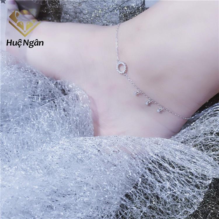 Lắc chân bạc Ý 925 Huệ Ngân - Circle in Love RYBJ50109