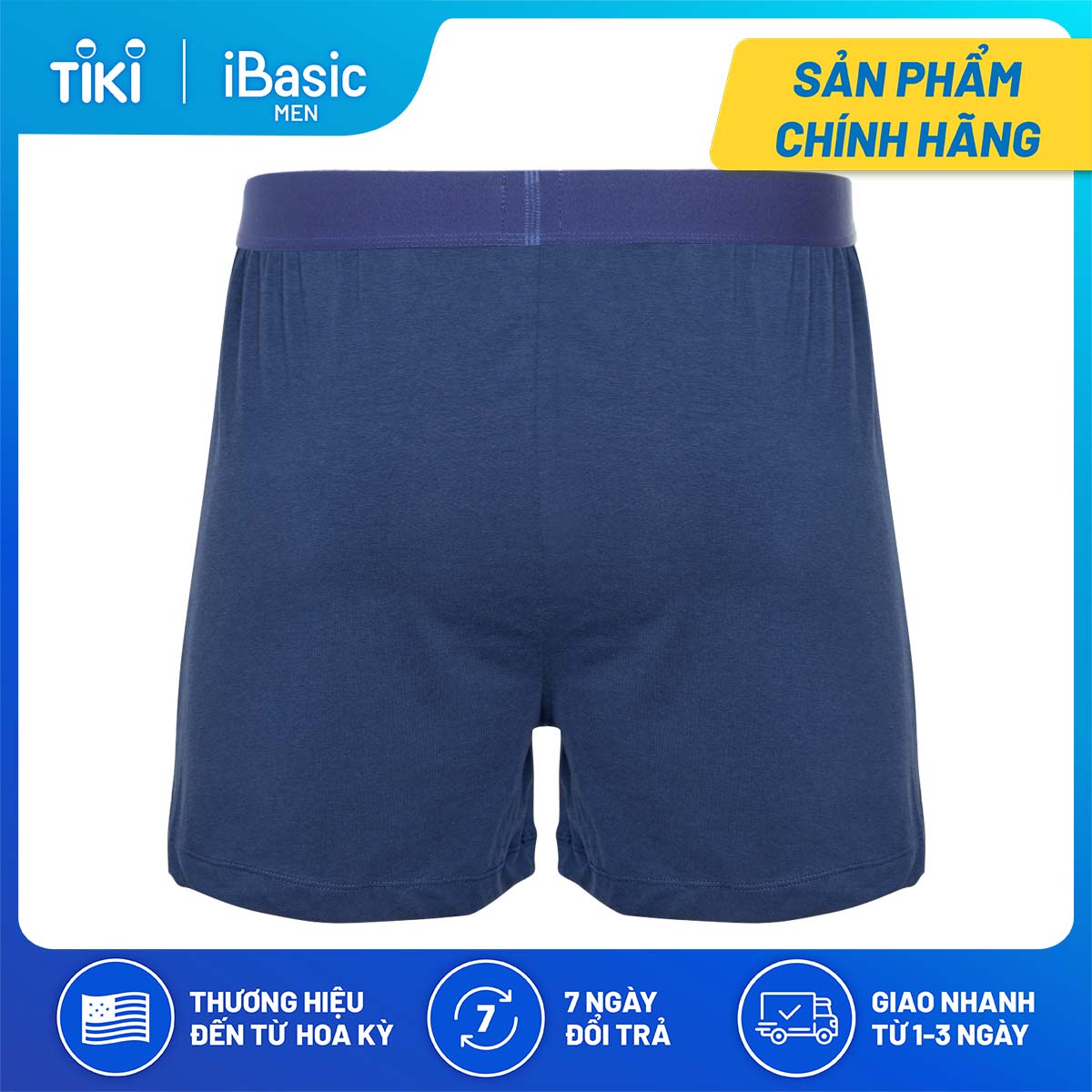 Quần đùi nam cotton mặc nhà iBasic SHM003