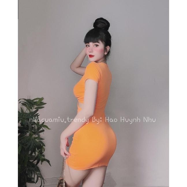 Đầm khoét eo - đầm ôm nhiều màu