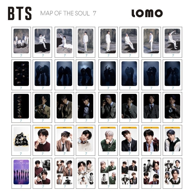 Bộ Lomo card BTS  “Map Of The Soul: 7”